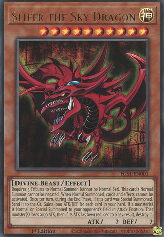 Slifer the Sky Dragon [EGS1-EN001] Ultra Rare