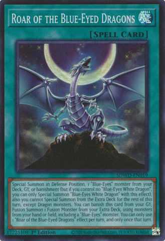 Roar of the Blue-Eyed Dragons [SDWD-EN019] Super Rare