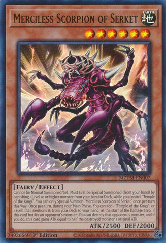 Merciless Scorpion of Serket [MZTM-EN002] Ultra Rare