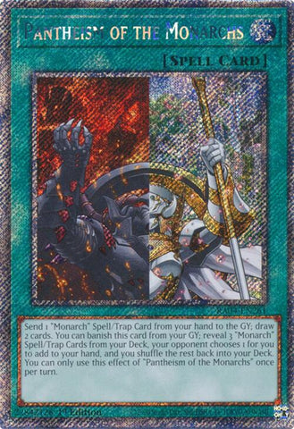 Pantheism of the Monarchs [RA04-EN261] Platinum Secret Rare