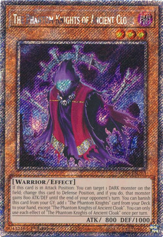The Phantom Knights of Ancient Cloak [RA04-EN263] Platinum Secret Rare