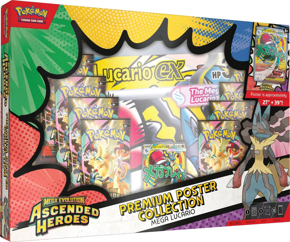 Mega Evolution: Ascended Heroes - Premium Poster Collection (Mega Lucario)(MAX 1)
