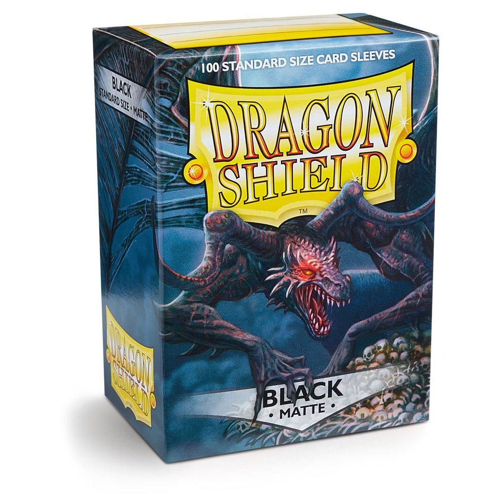 Dragon Shield: Standard 100ct Sleeves - Black (Matte)