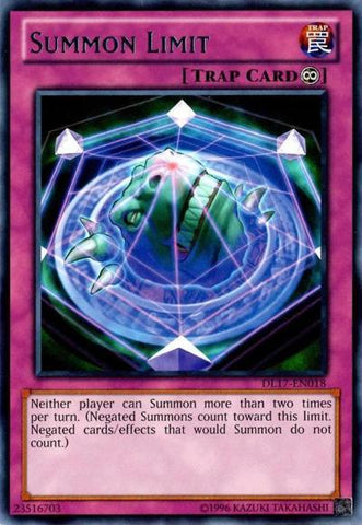 Summon Limit (Red) [DL17-EN018] Rare
