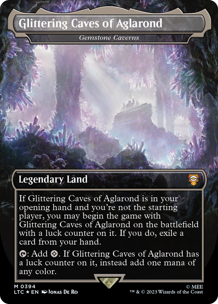 Gemstone Caverns - Glittering Caves of Aglarond (Surge Foil Realms and Relics) [The Lord of the Rings: Tales of Middle-Earth Commander]