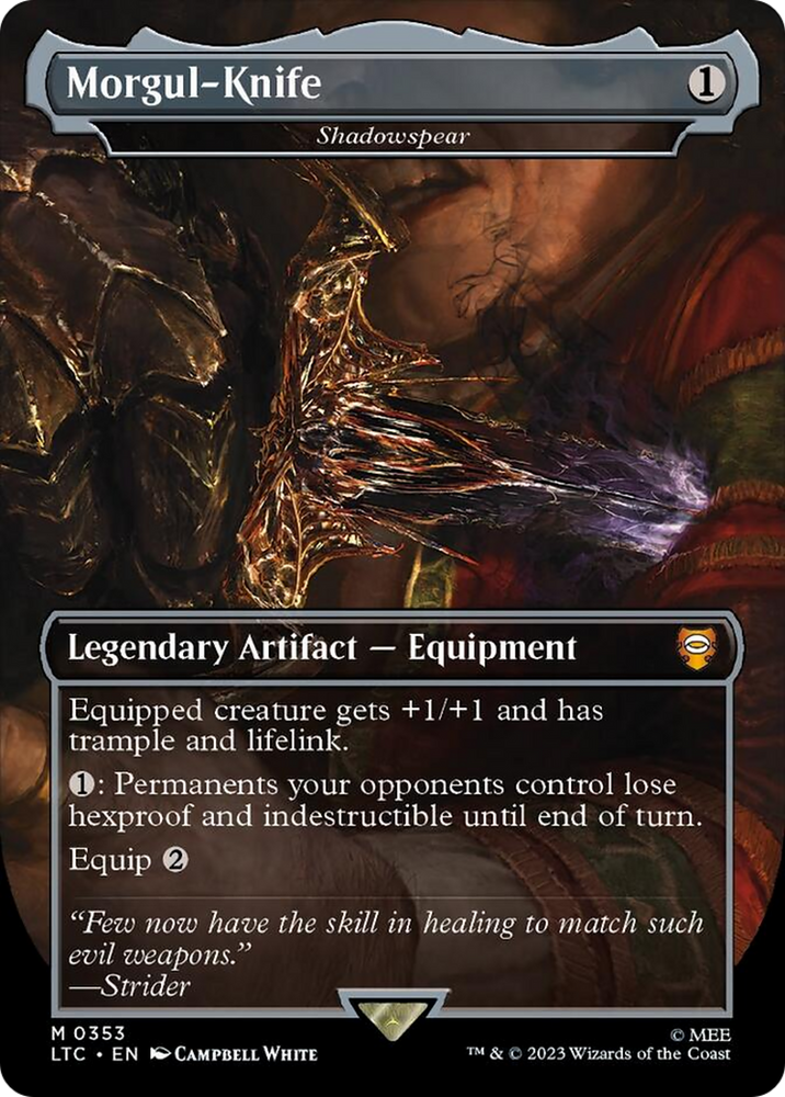 Shadowspear - Morgul-Knife (Surge Foil) [The Lord of the Rings: Tales of Middle-Earth Commander]