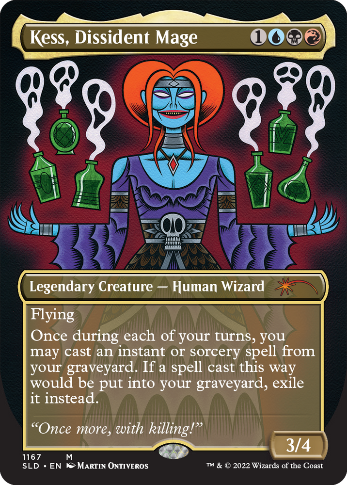 Kess, Dissident Mage (Borderless) [Secret Lair Drop Series]