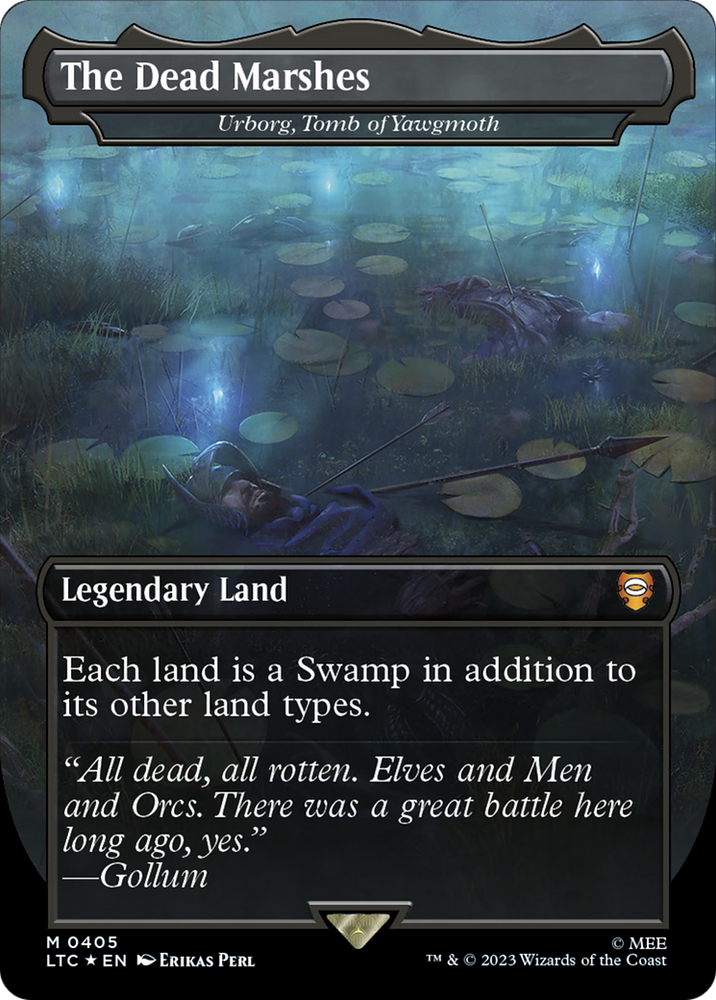 Urborg, Tomb of Yawgmoth - The Dead Marshes (Surge Foil Realms and Relics) [The Lord of the Rings: Tales of Middle-Earth Commander]