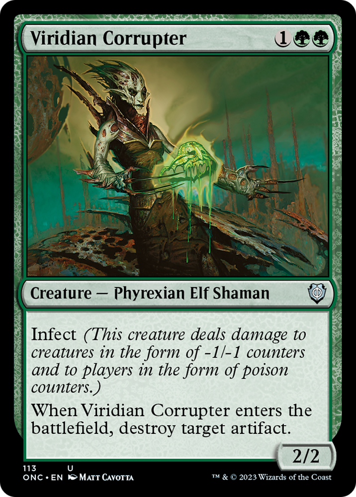 Viridian Corrupter [Phyrexia: All Will Be One Commander]