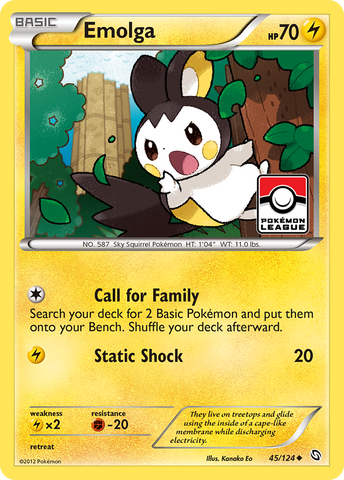 Emolga (45/124) [Black & White: Dragons Exalted]